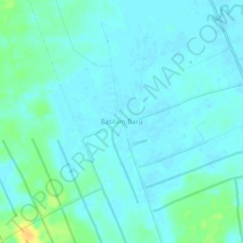 Basilam Baru topographic map, elevation, terrain
