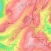 Frankenhöhe topographic map, elevation, terrain