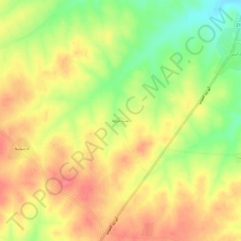 Jibb Jerawa topographic map, elevation, terrain