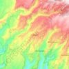 Cikadu topographic map, elevation, terrain