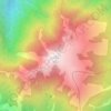 Hehuanshan North Peak topographic map, elevation, terrain