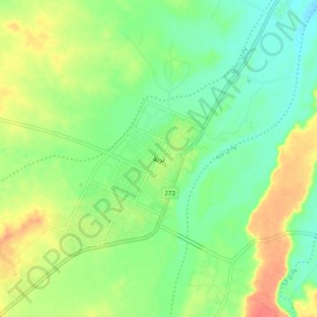 Turabah topographic map, elevation, terrain