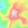 Lungser Kangri topographic map, elevation, terrain