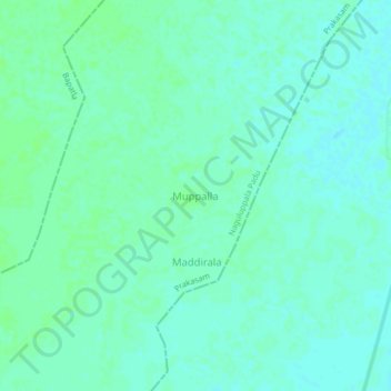 Muppalla topographic map, elevation, terrain