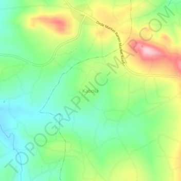 Kabola topographic map, elevation, terrain
