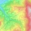 Les Jaillets topographic map, elevation, terrain