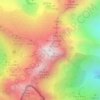 Mont Valier topographic map, elevation, terrain