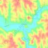New Plymouth topographic map, elevation, terrain