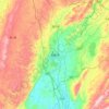 Mile topographic map, elevation, terrain