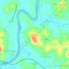 Chembra topographic map, elevation, terrain