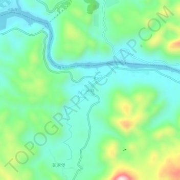 Malian topographic map, elevation, terrain