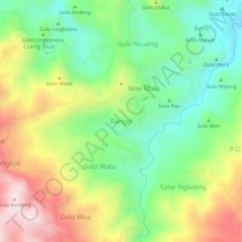 Ranggi topographic map, elevation, terrain