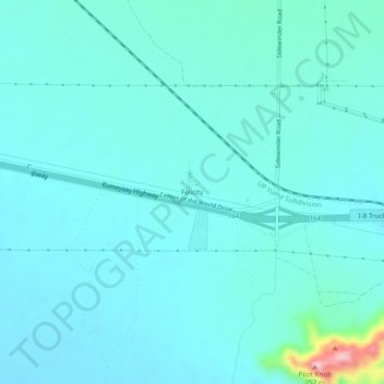 Felicity topographic map, elevation, terrain