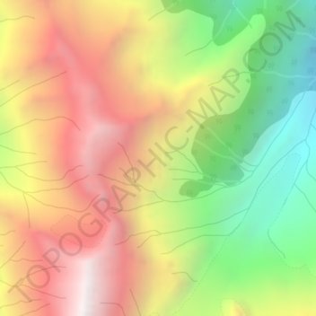 Coast Mountains topographic map, elevation, terrain