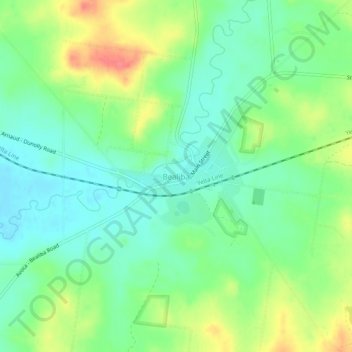 Bealiba topographic map, elevation, terrain