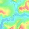 Bujor topographic map, elevation, terrain