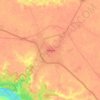 Auraiya topographic map, elevation, terrain