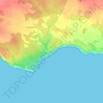 Cala Pi topographic map, elevation, terrain