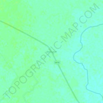 dehgaon topographic map, elevation, terrain