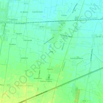 Logo topographic map, elevation, terrain