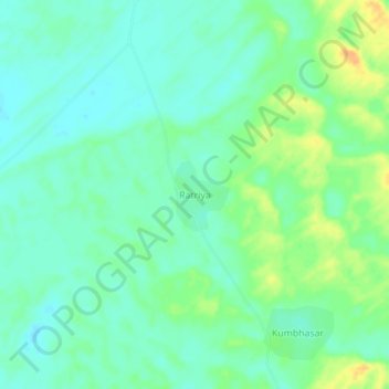 Ratriya topographic map, elevation, terrain