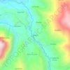 Briceño topographic map, elevation, terrain