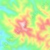 Snowy Mountain topographic map, elevation, terrain