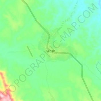 Songo topographic map, elevation, terrain