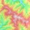 Kufri topographic map, elevation, terrain