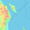 Isla San Fransisco topographic map, elevation, terrain