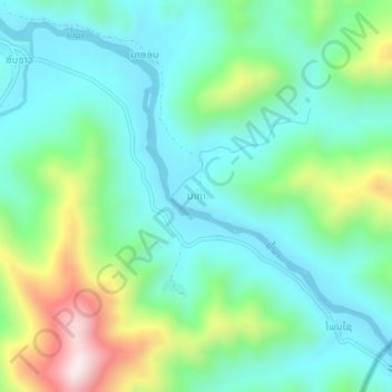 Naka topographic map, elevation, terrain
