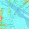 Tadepalle topographic map, elevation, terrain