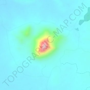 Phu Thok topographic map, elevation, terrain
