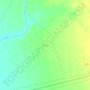 Nagor (Abdasa) topographic map, elevation, terrain