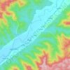 Beng topographic map, elevation, terrain