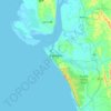 Cox's Bazar topographic map, elevation, terrain