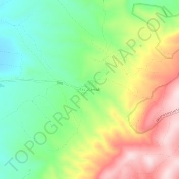 Eski Karsak topographic map, elevation, terrain
