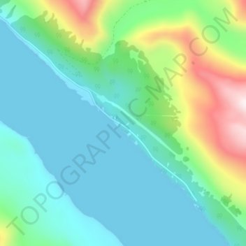 Thane topographic map, elevation, terrain
