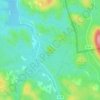 Calla topographic map, elevation, terrain