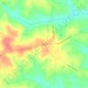 Tyrone topographic map, elevation, terrain