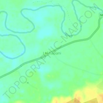 Tipong;Lekhapani topographic map, elevation, terrain