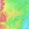 Rheinebene topographic map, elevation, terrain