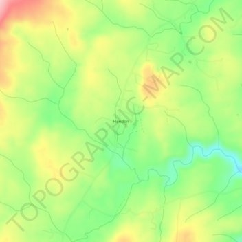 Hendon topographic map, elevation, terrain