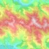 Mussoorie topographic map, elevation, terrain