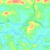 Pandikkadu topographic map, elevation, terrain