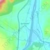 Ascutney topographic map, elevation, terrain