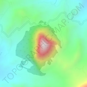 Cerro Tusa topographic map, elevation, terrain