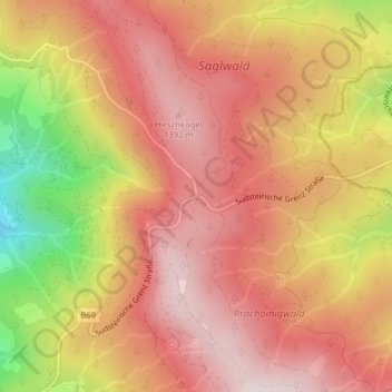Soboth topographic map, elevation, terrain
