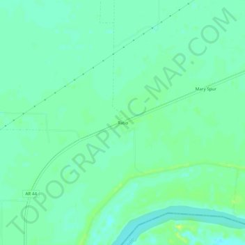 Ratio topographic map, elevation, terrain