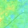 East Lake Park topographic map, elevation, terrain
